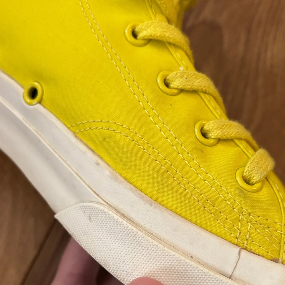 Converse Jack Purcell High-top Sneakers in yellow - Picture 8 of 17